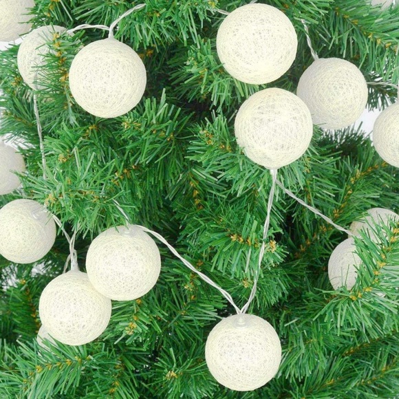 New! ☆ 3M! White Aesthetic Plastic Circular Bulb String Lights - Picture 10 of 10